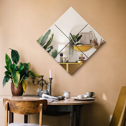 Unbreakable Imported Mirror-04 Pcs Set