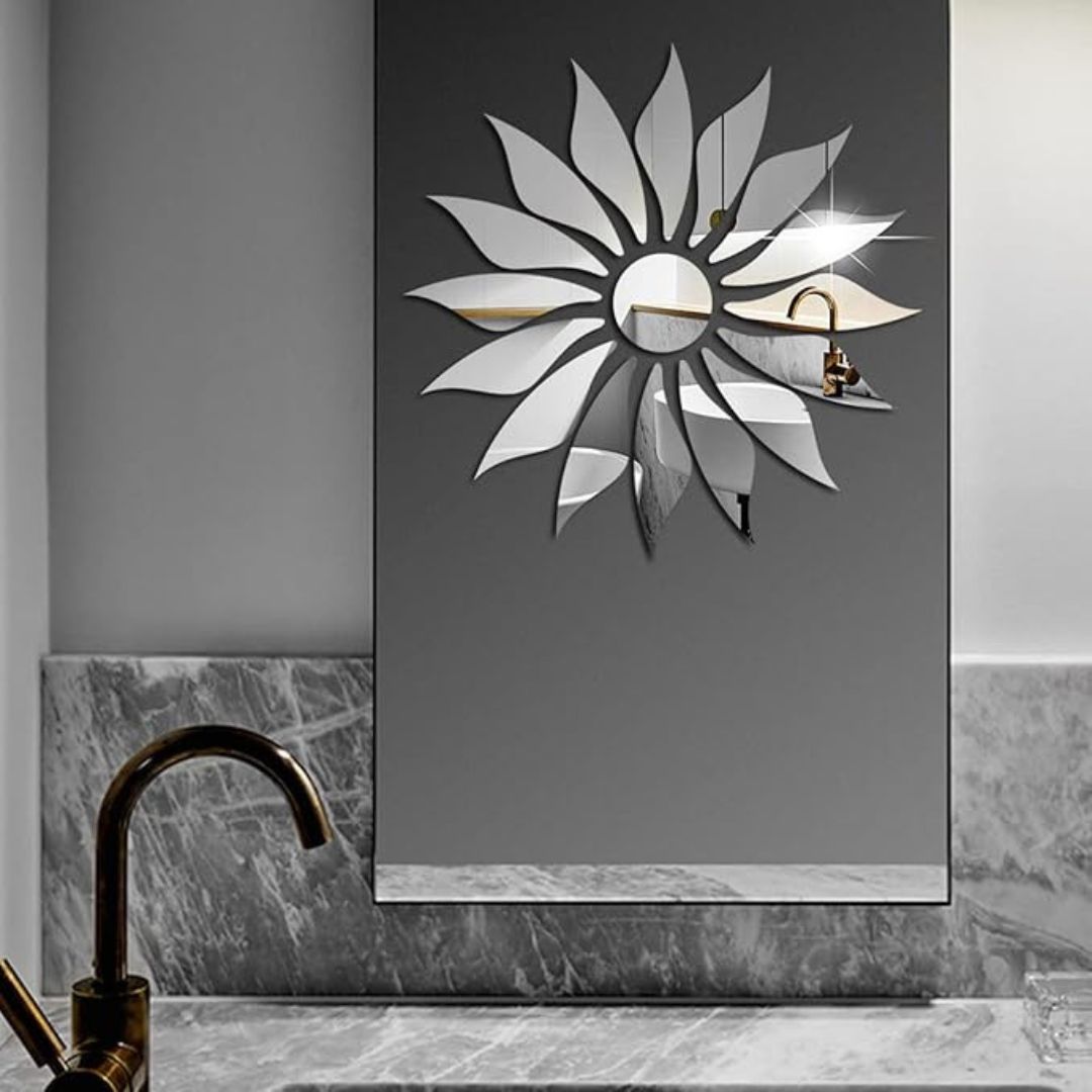 Sun Flower Wall Mirror (22 x 22 Inches)